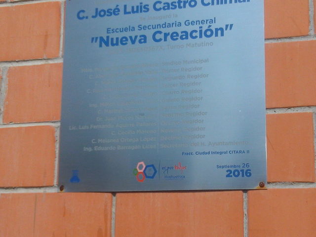 placa inagural